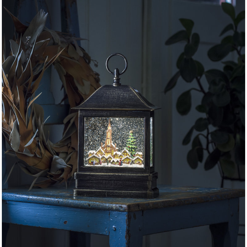 Konstsmide Figuren & Leuchten 1-flammig Schneelaterne mit Kirche und